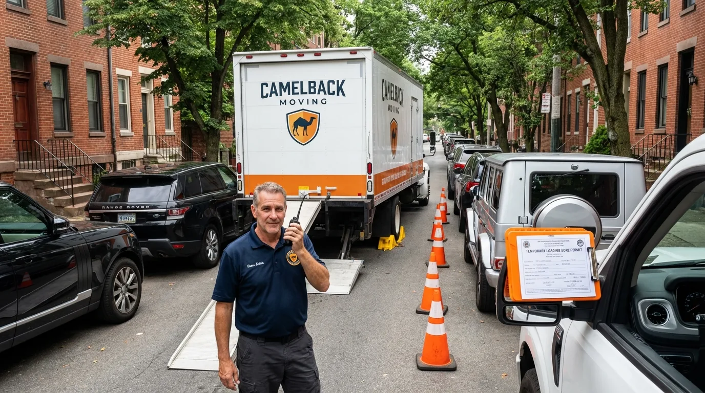 City street loading permit setup in Great Barrington, MA