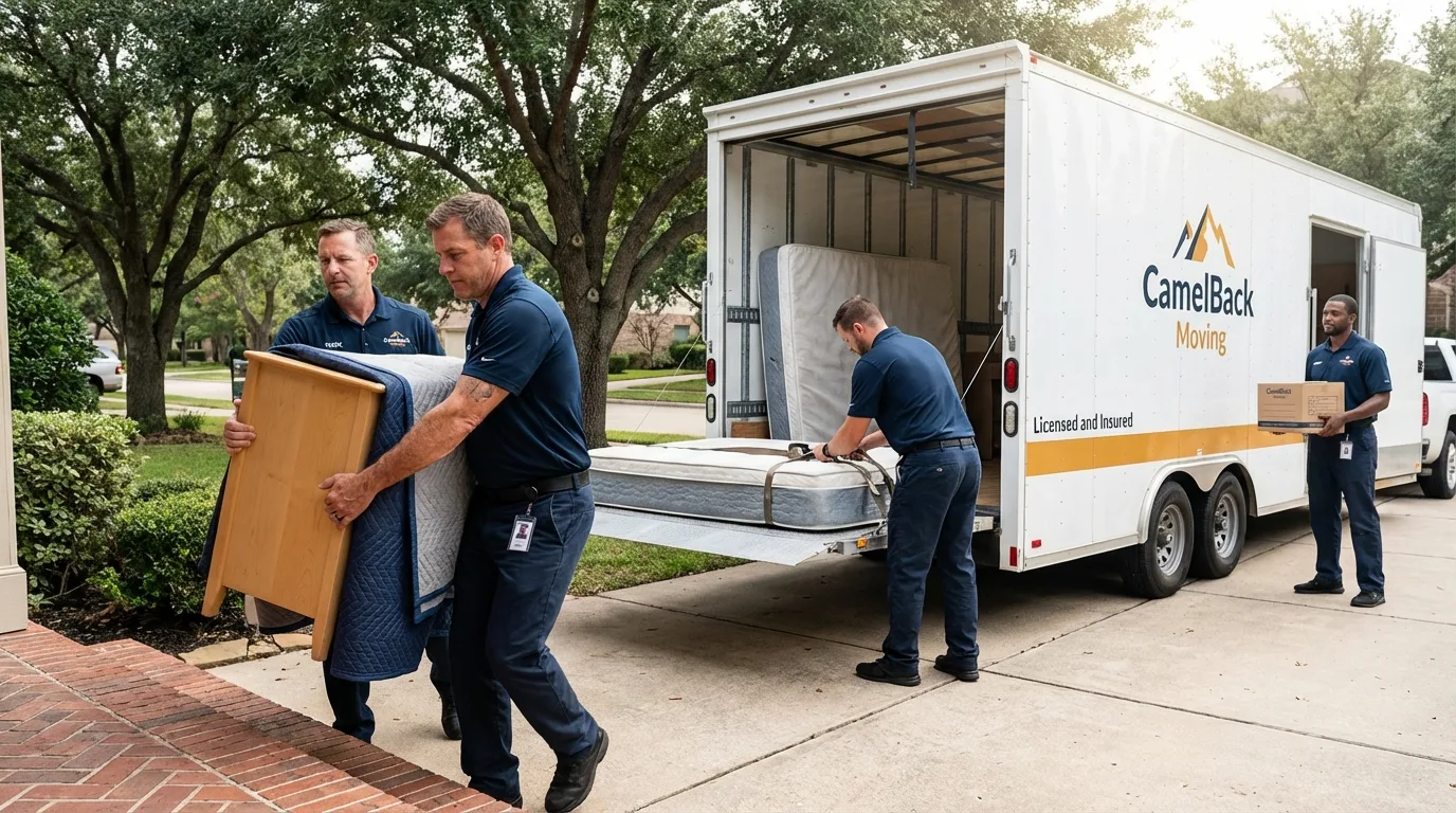 Crew loading residential truck for cross-state move from Great Barrington, MA